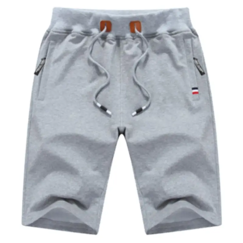 Men's Olive Green Drawstring Shorts with Zip Pockets - Image 19