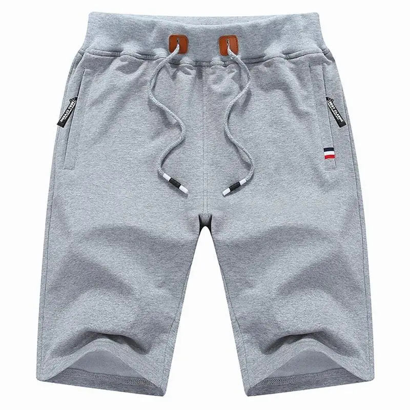 Men's Olive Green Drawstring Shorts with Zip Pockets - Image 12