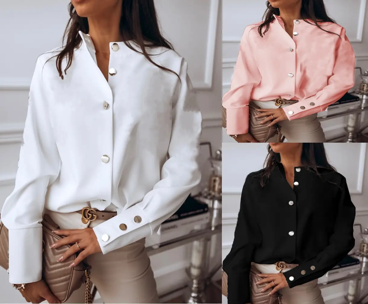 Women's Pink Cross-Country Button Shirt — feature 2