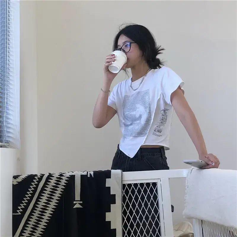 Women White T-Shirt 2025 Summer Casual Wear — feature 10