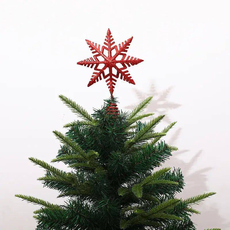 2021 Christmas Star Decorations Red Gold Silver - Image 6
