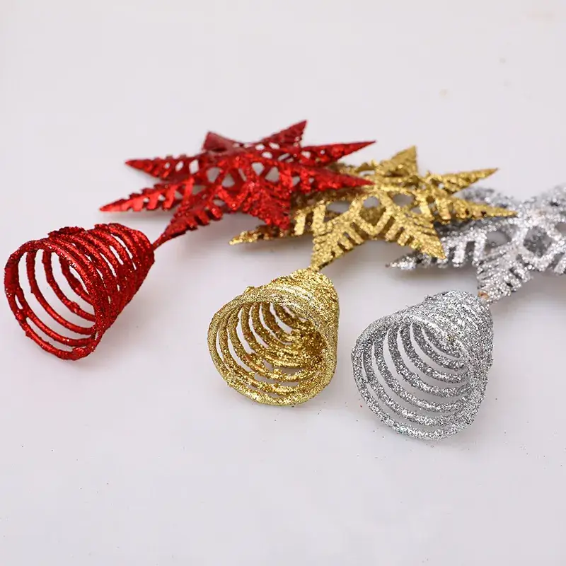 2021 Christmas Star Decorations Red Gold Silver - Image 7