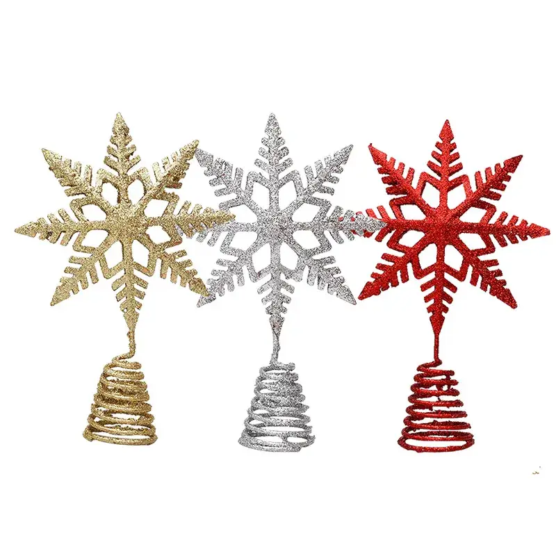 2021 Christmas Star Decorations Red Gold Silver - Image 8