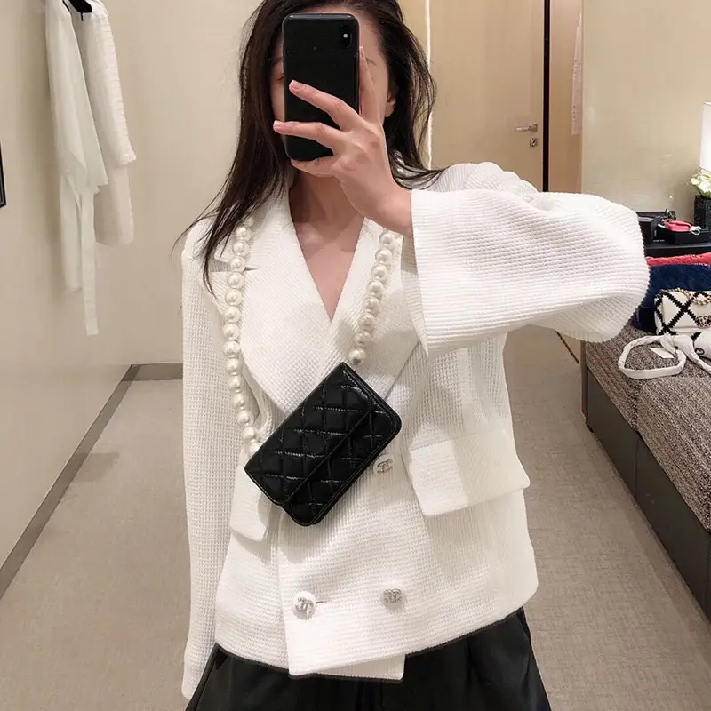 Korean Style Pearl Chest Bag for Women - Image 5
