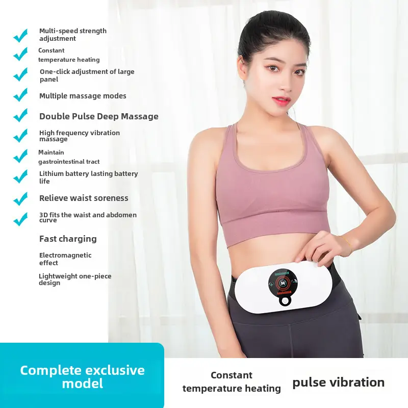 Waist Massage Belt with Pulse & Vibration Therapy
