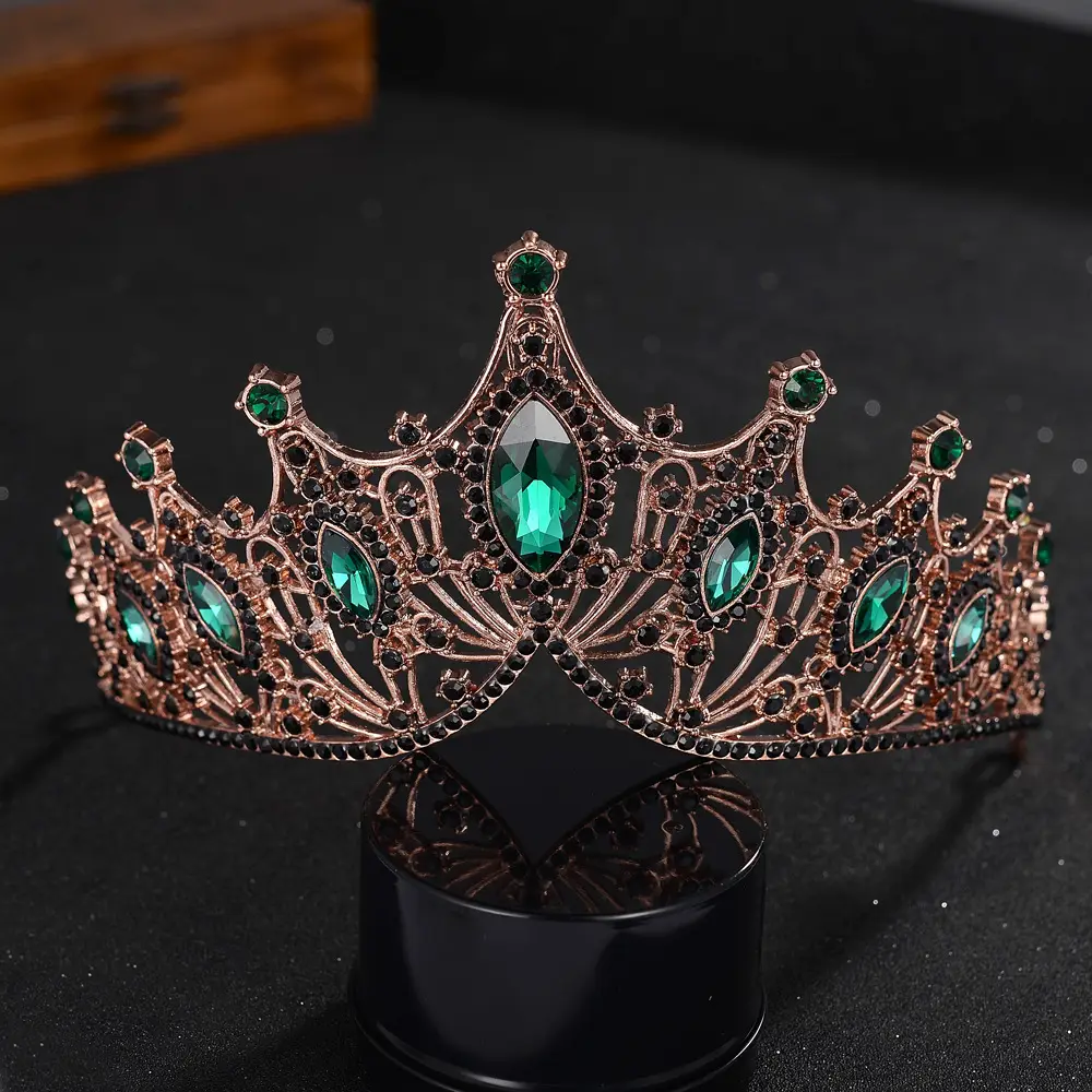 Crystal Bridal Crown Tiara with Sparkling Stones
