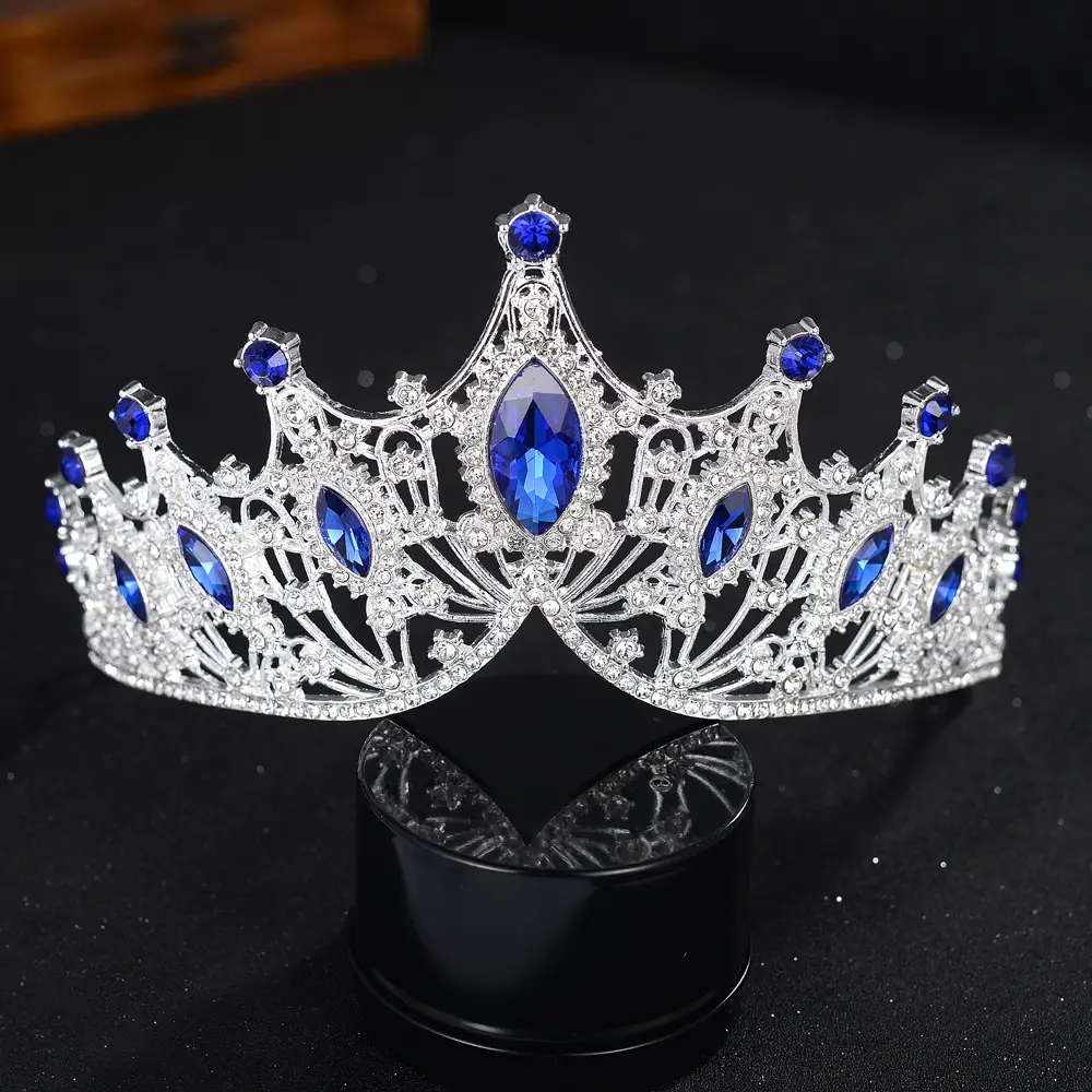 Crystal Bridal Crown Tiara with Sparkling Stones