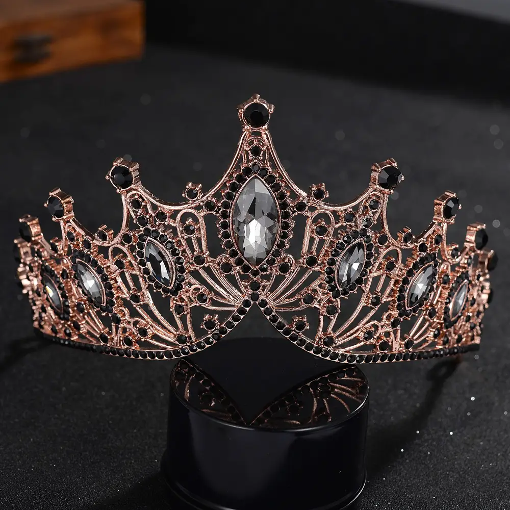Crystal Bridal Crown Tiara with Sparkling Stones