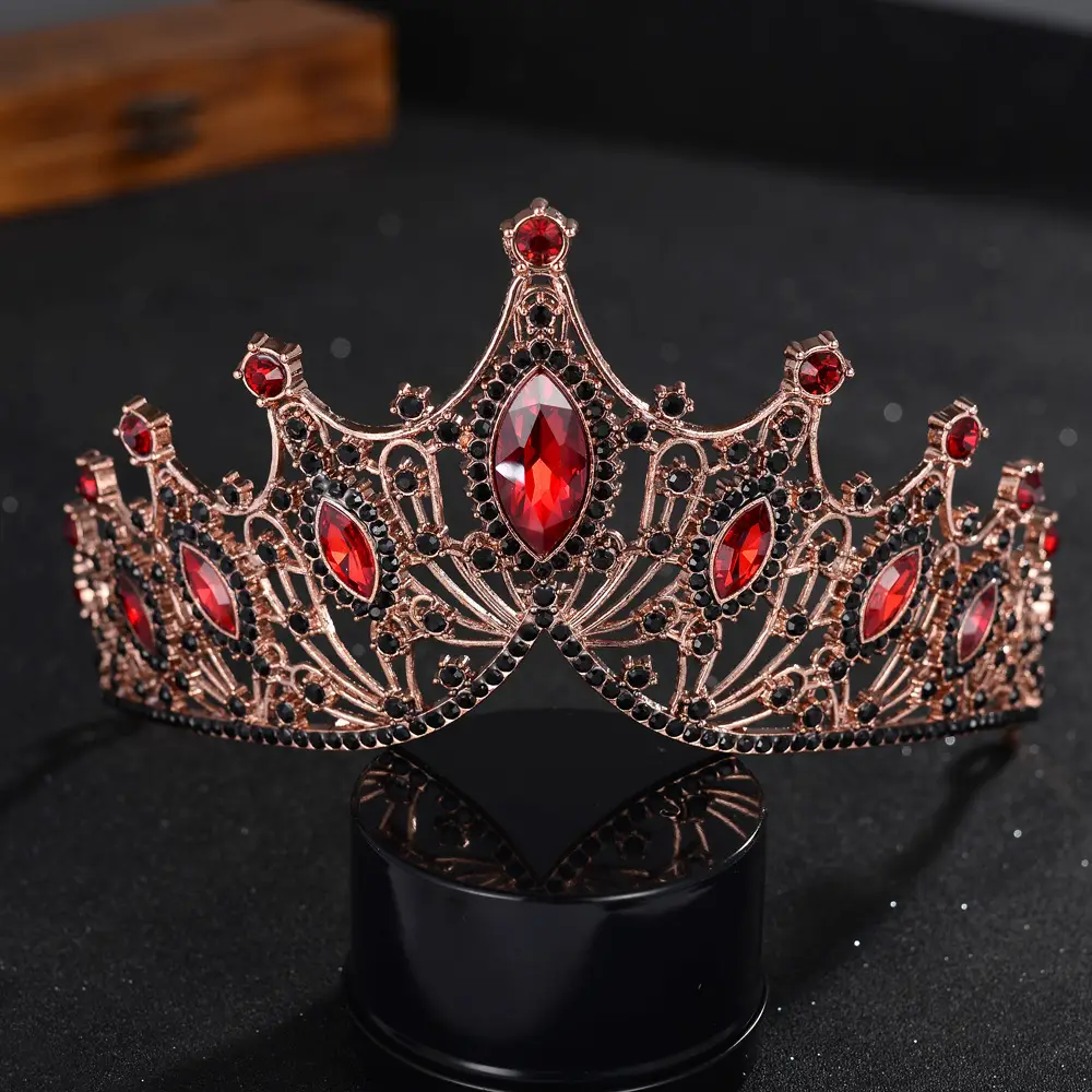 Crystal Bridal Crown Tiara with Sparkling Stones