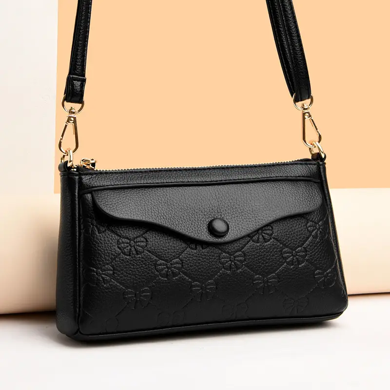 Textured Crossbody Bag for Women Maroon 2025 - Image 6