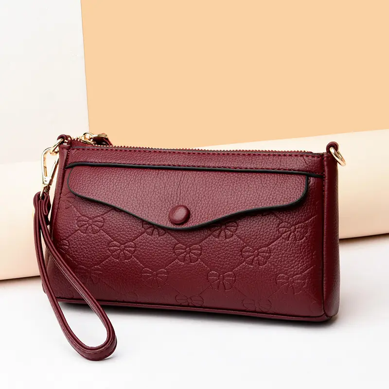 Textured Crossbody Bag for Women Maroon 2025 - Image 7