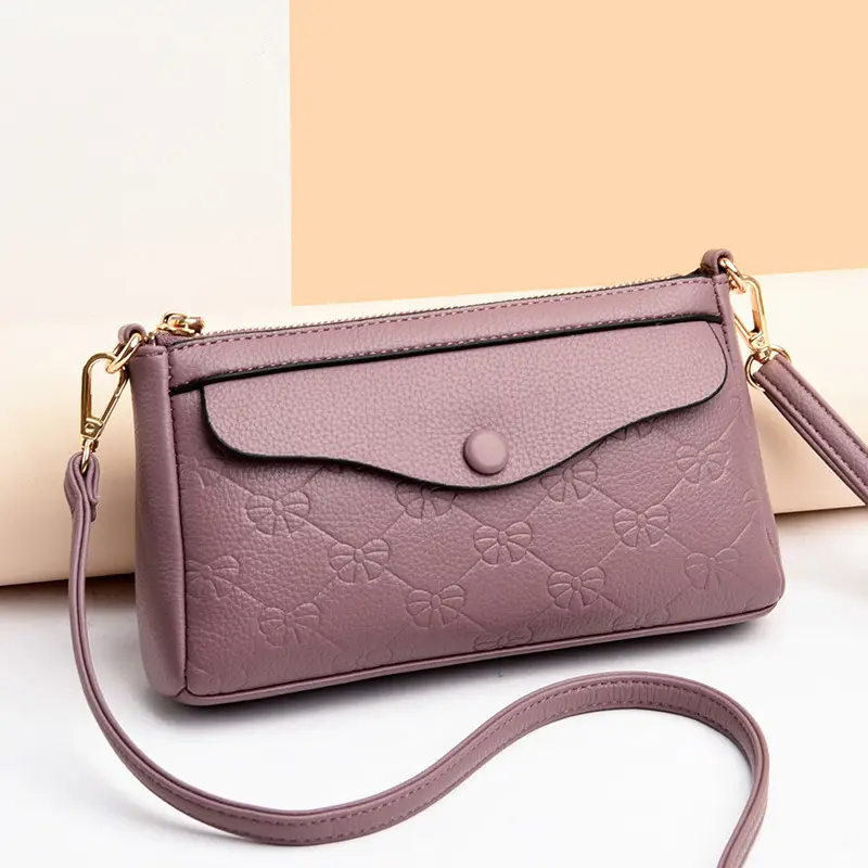 Textured Crossbody Bag for Women Maroon 2025 - Image 8