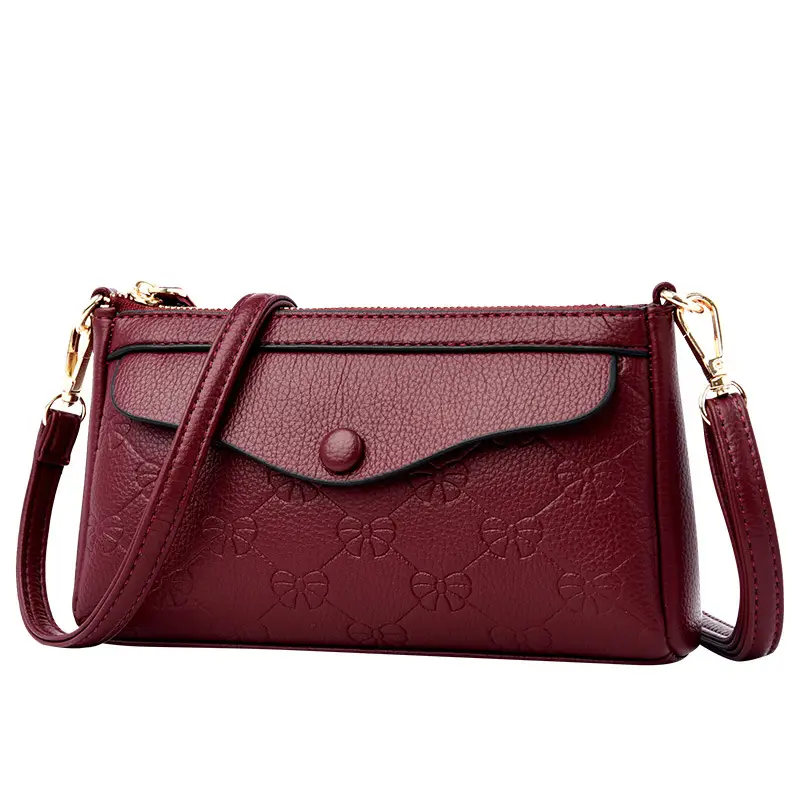 Textured Crossbody Bag for Women Maroon 2025 - Image 9
