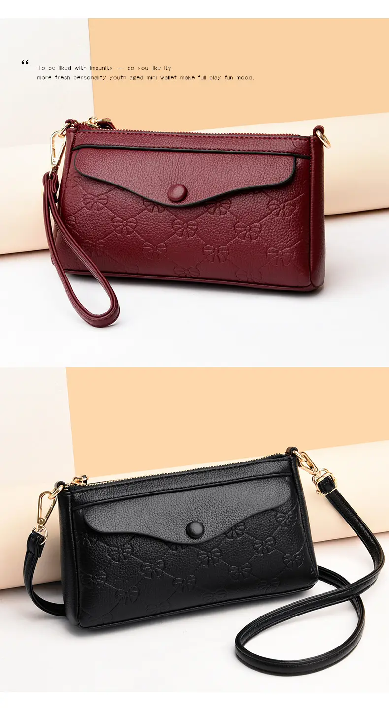 Textured Crossbody Bag for Women Maroon 2025 — feature 15