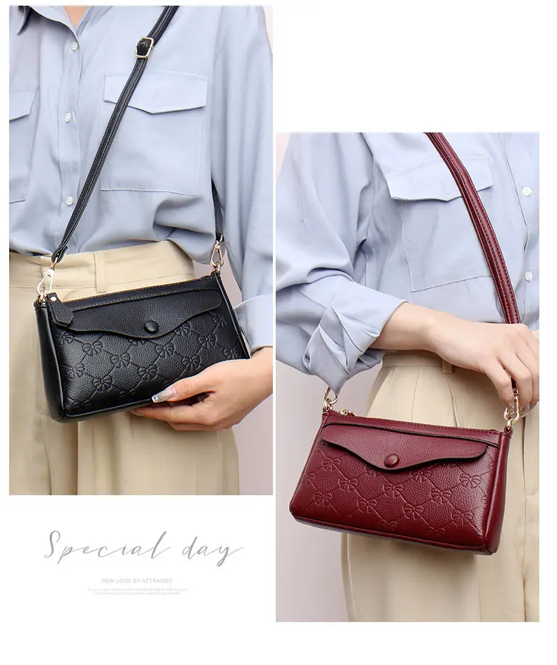 Textured Crossbody Bag for Women Maroon 2025 — feature 20