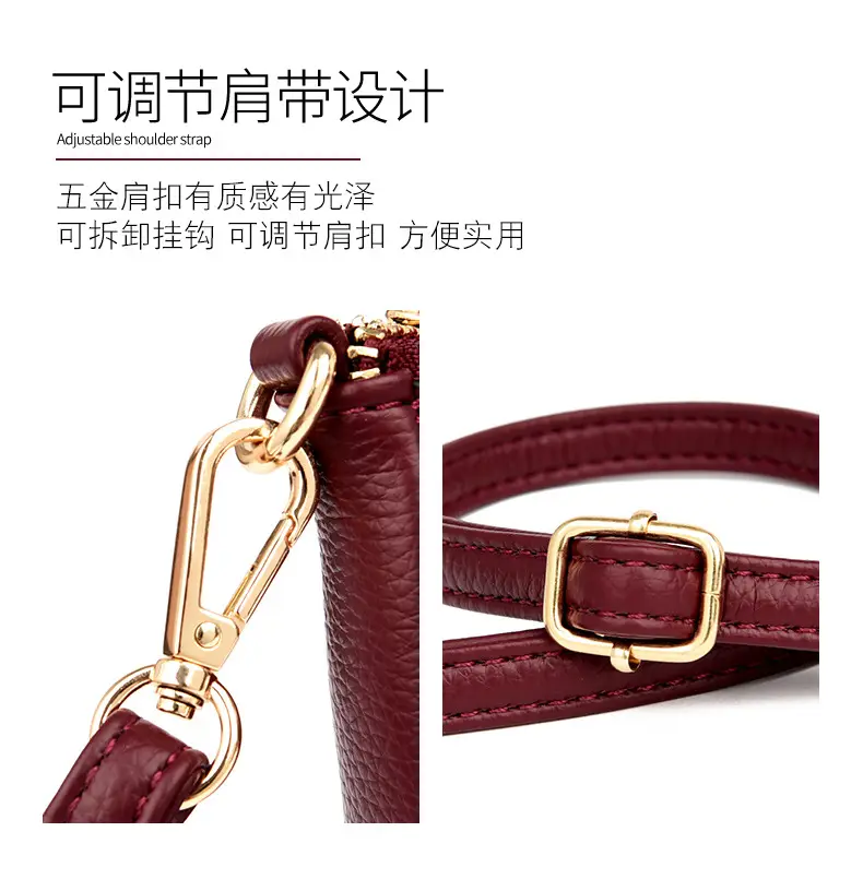 Textured Crossbody Bag for Women Maroon 2025 — feature 8