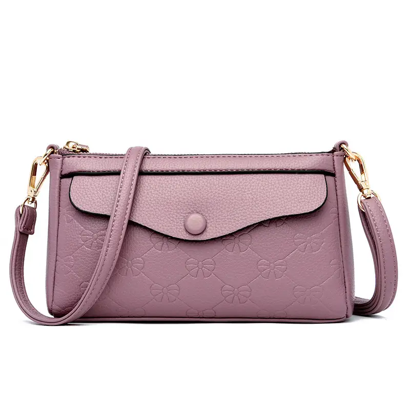 Textured Crossbody Bag for Women Maroon 2025 - Image 3