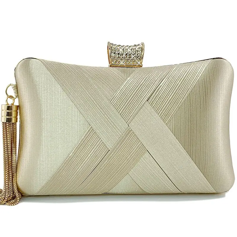 Black Tassel Metal Buckle Banquet Clutch Bag - Image 7