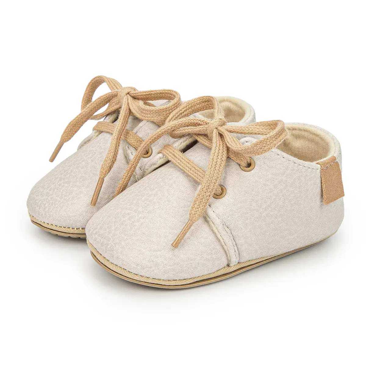 Tan Velcro Toddler Shoes 0-1 Year Old Anti-Slip