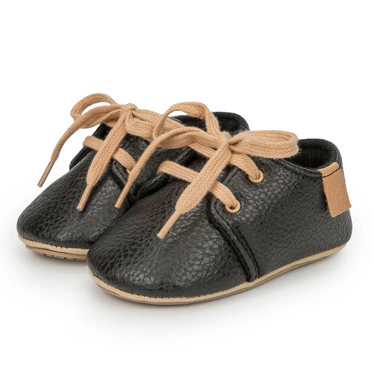 Tan Velcro Toddler Shoes 0-1 Year Old Anti-Slip