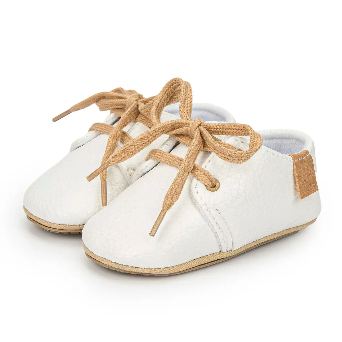 Tan Velcro Toddler Shoes 0-1 Year Old Anti-Slip