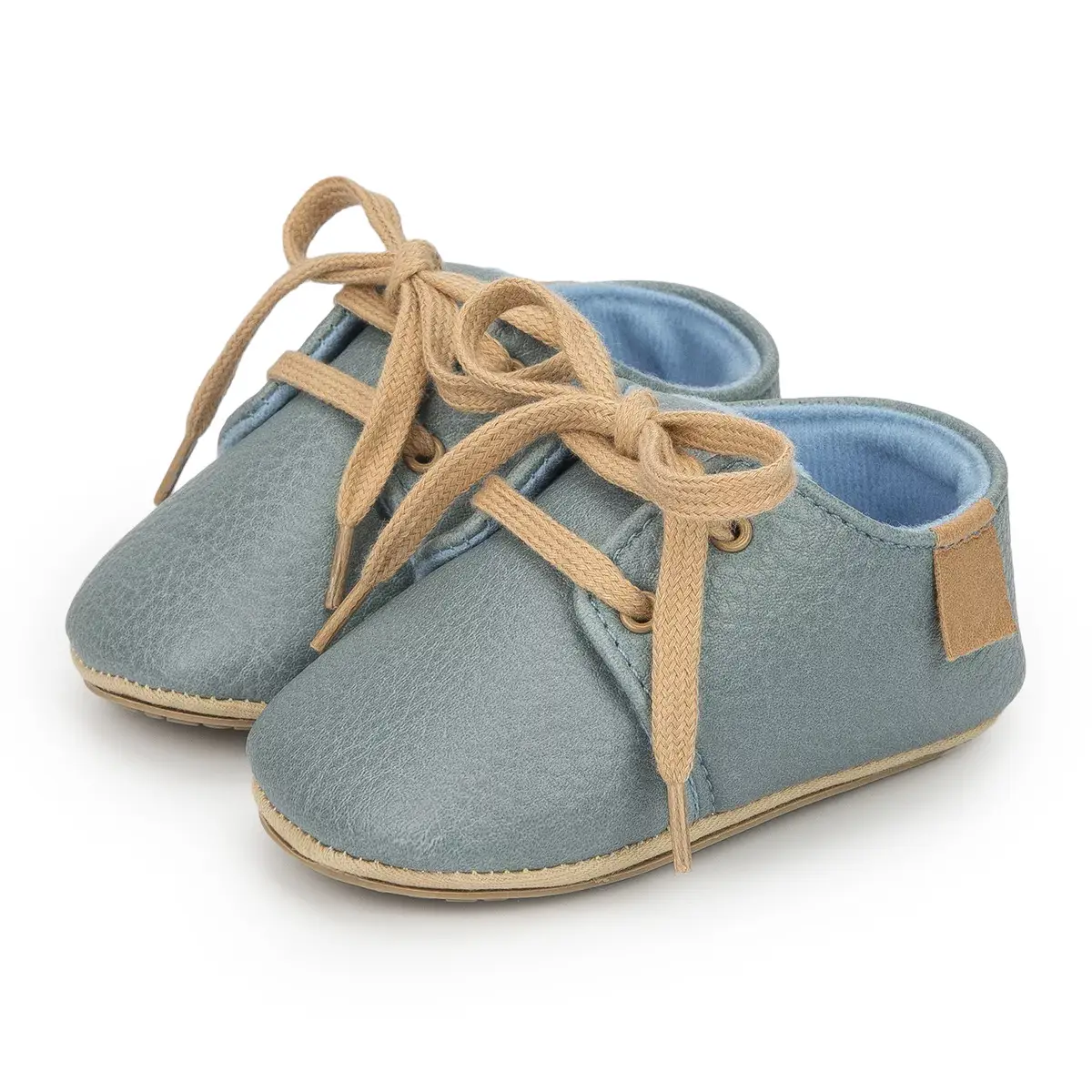 Tan Velcro Toddler Shoes 0-1 Year Old Anti-Slip