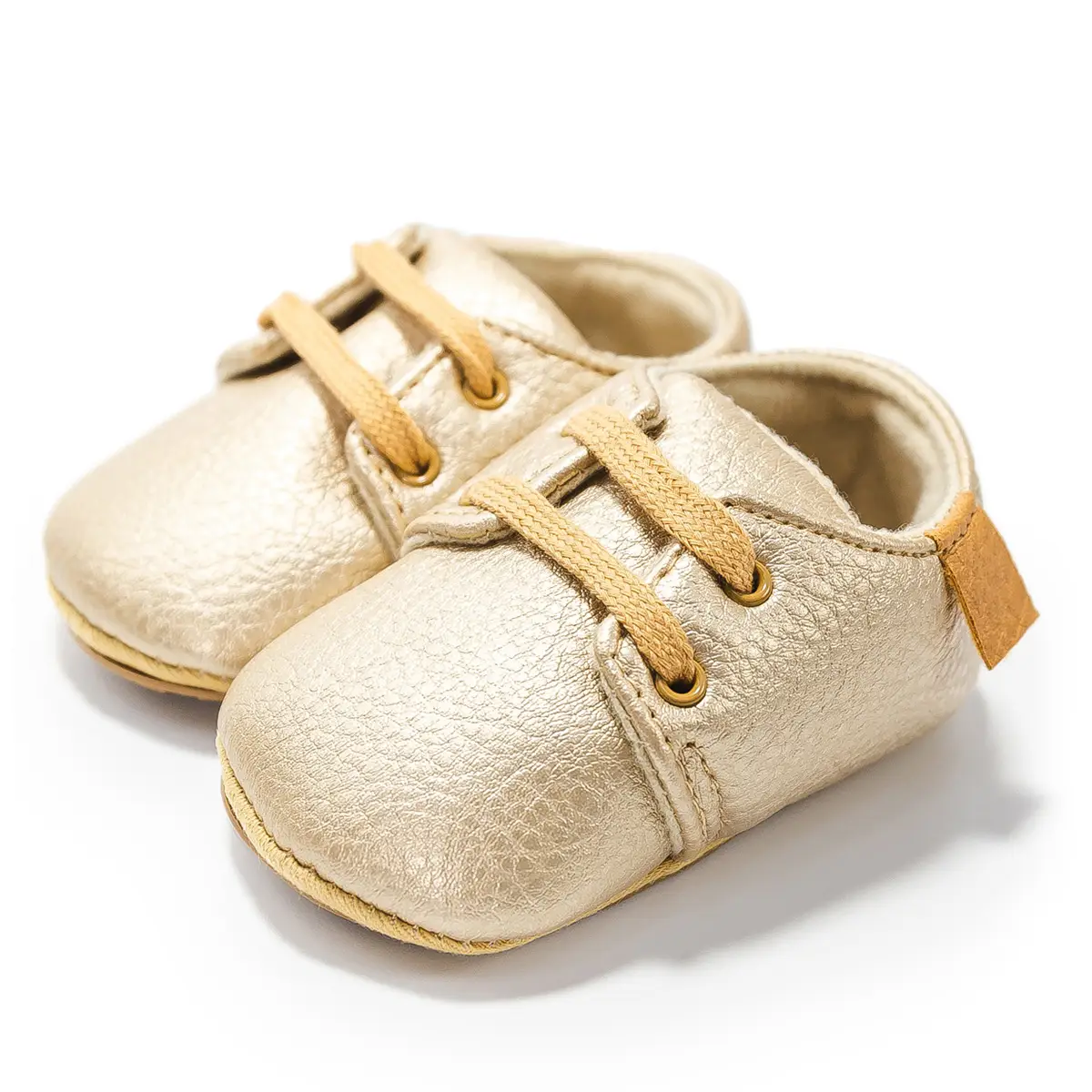 Tan Velcro Toddler Shoes 0-1 Year Old Anti-Slip