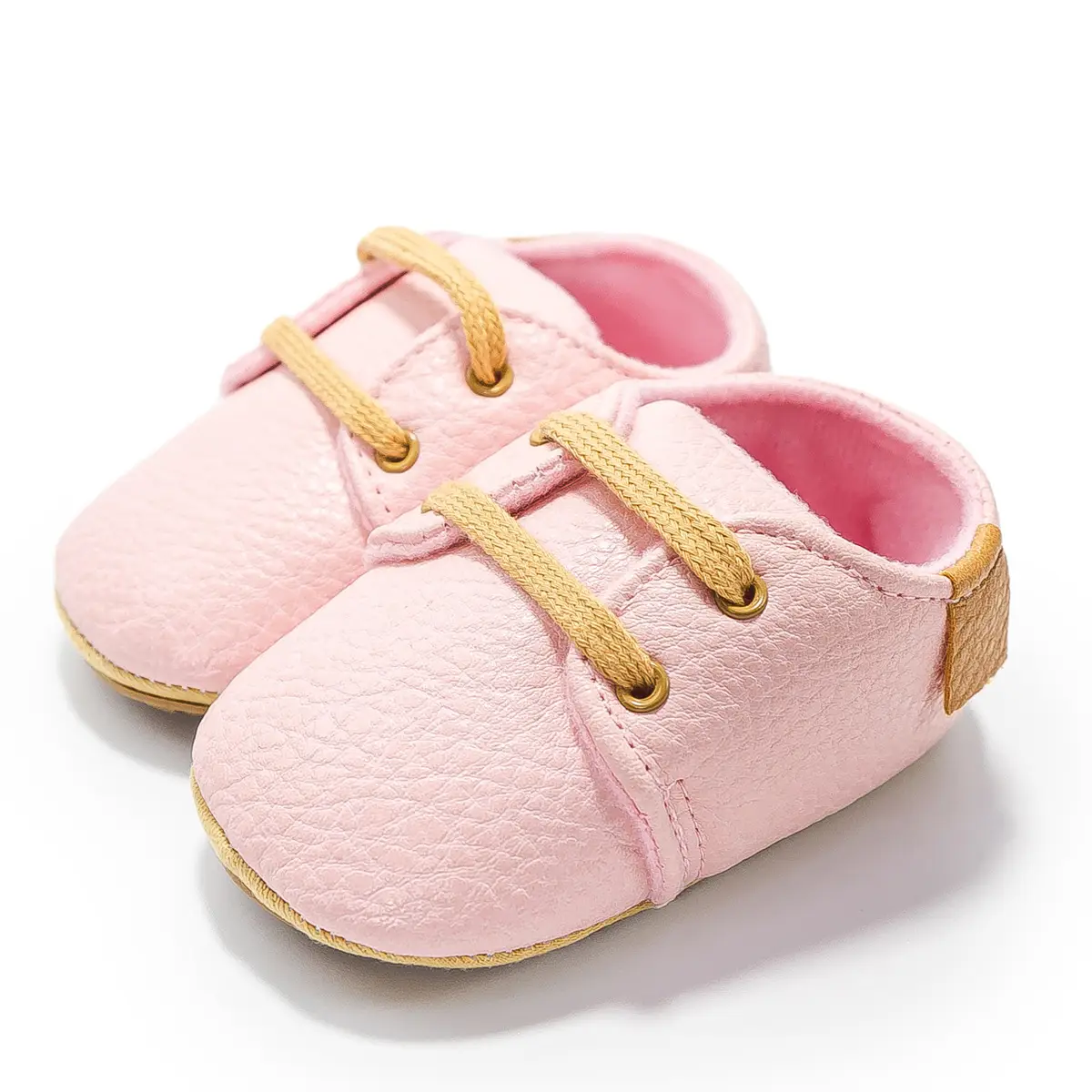 Tan Velcro Toddler Shoes 0-1 Year Old Anti-Slip