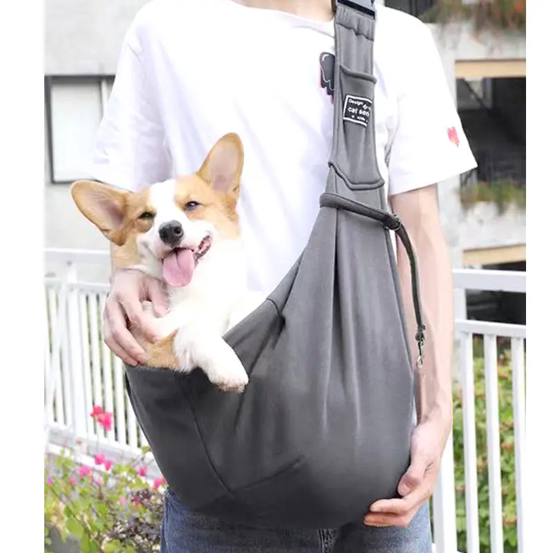 Folding Dog Backpack Blue Breathable Pet Bag - Image 7