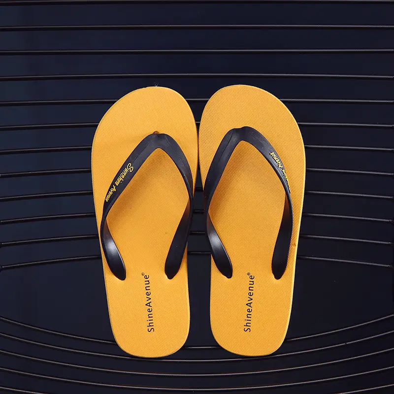 Men's Red British Non-Slip Flip Flops Summer