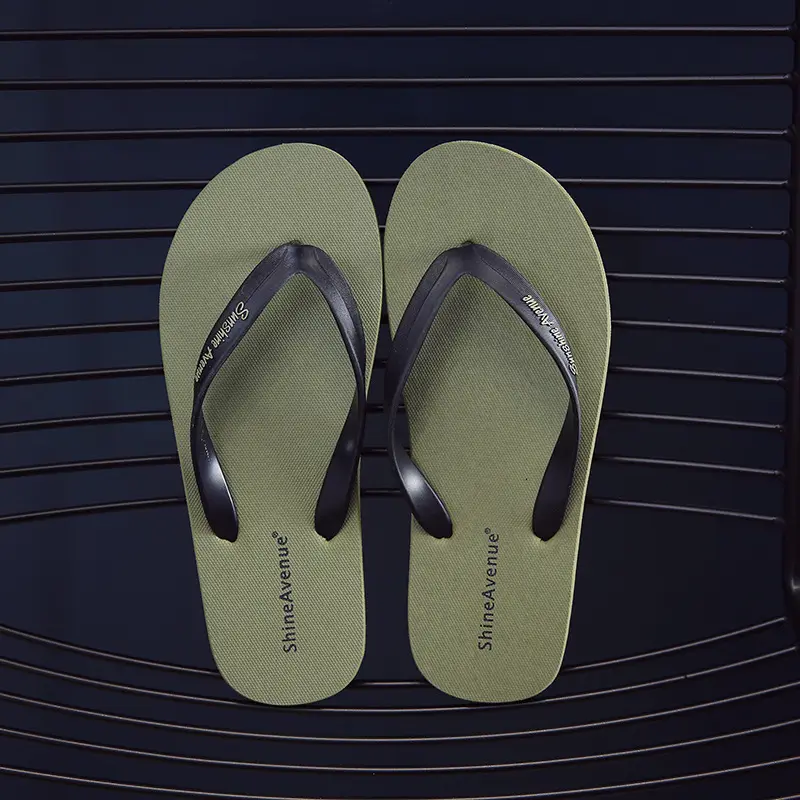 Men's Red British Non-Slip Flip Flops Summer