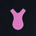 Red Silicone Y-Shaped Eyelash Comb - Image 2