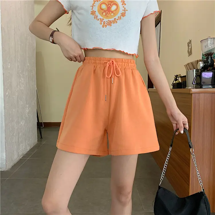 High-Waisted Fish Scale Shorts for Women Black — feature 12