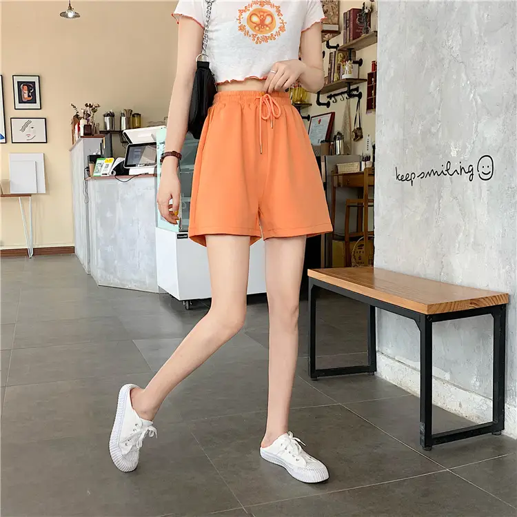 High-Waisted Fish Scale Shorts for Women Black — feature 13