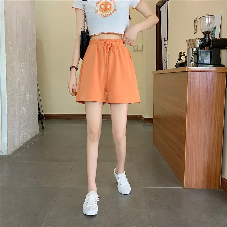 High-Waisted Fish Scale Shorts for Women Black — feature 14
