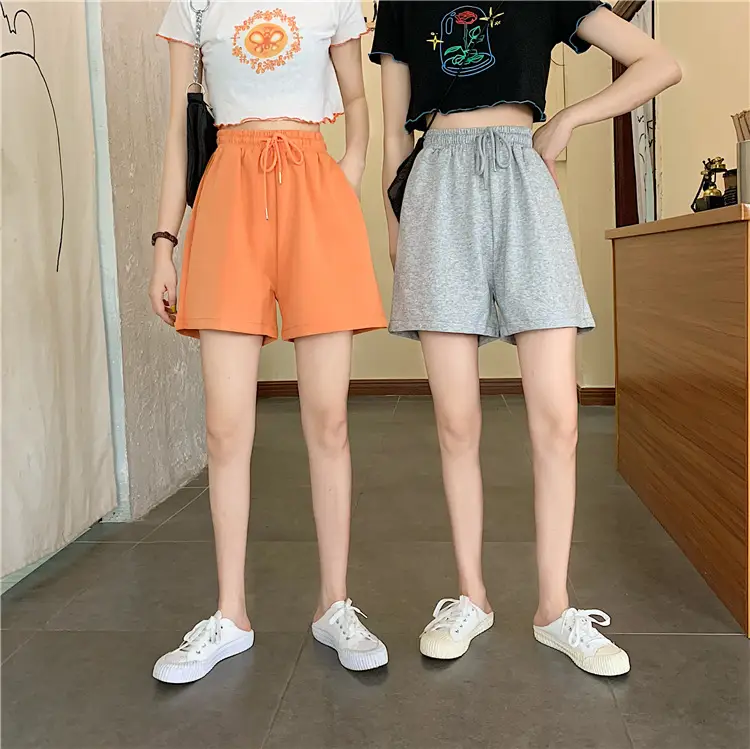 High-Waisted Fish Scale Shorts for Women Black — feature 4