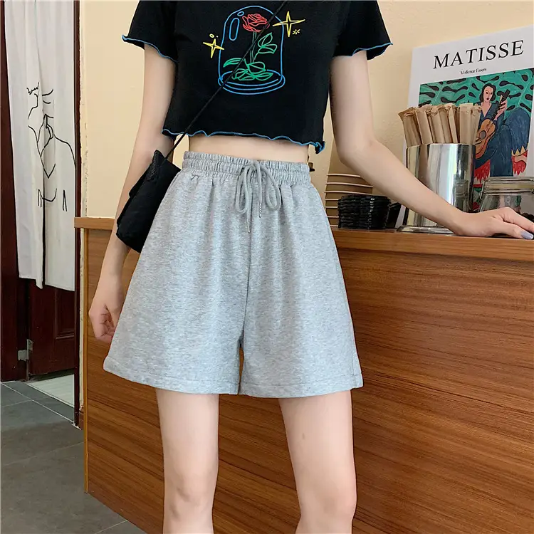 High-Waisted Fish Scale Shorts for Women Black — feature 5