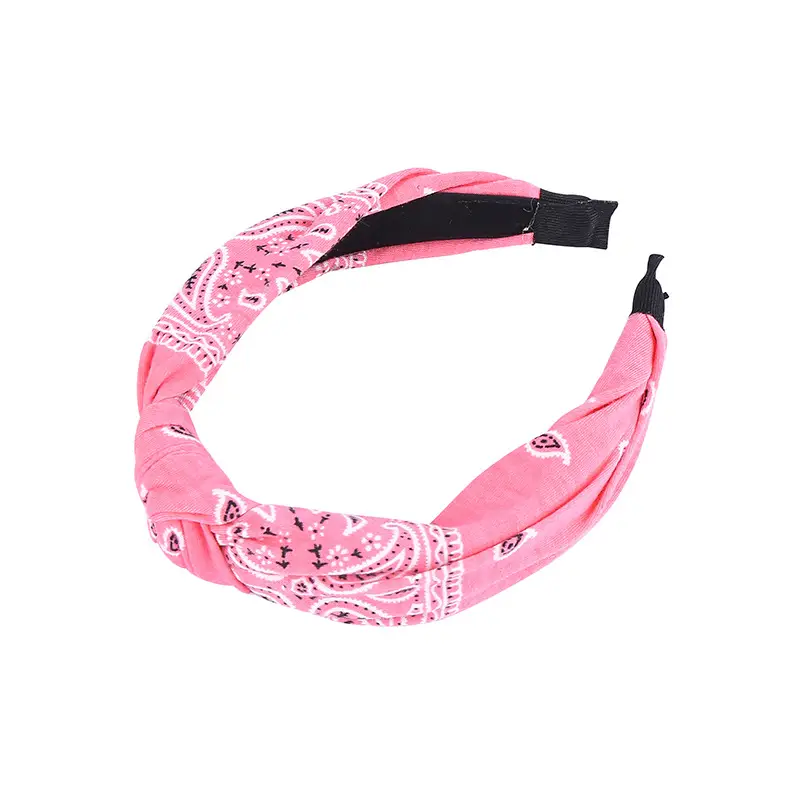 Black Knotted Hairband for Women Boho Style Wide Brim Pressure Hair Hoop - Image 24