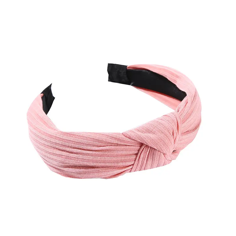 Black Knotted Hairband for Women Boho Style Wide Brim Pressure Hair Hoop - Image 17
