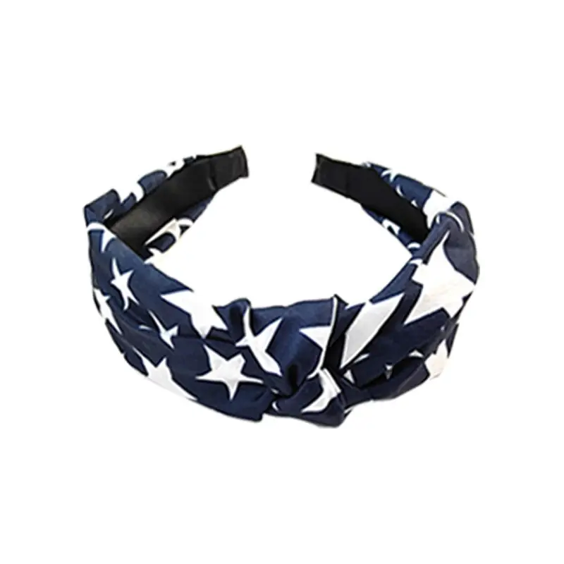 Black Knotted Hairband for Women Boho Style Wide Brim Pressure Hair Hoop - Image 9
