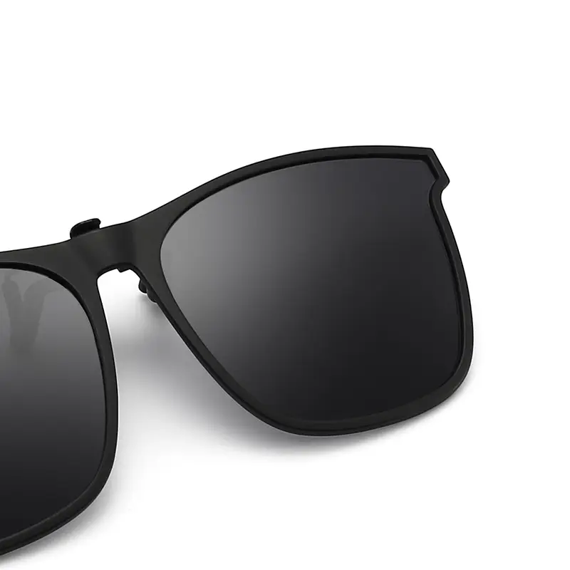 Men UV Sunglasses Black Flip-Up Clamp - Image 7