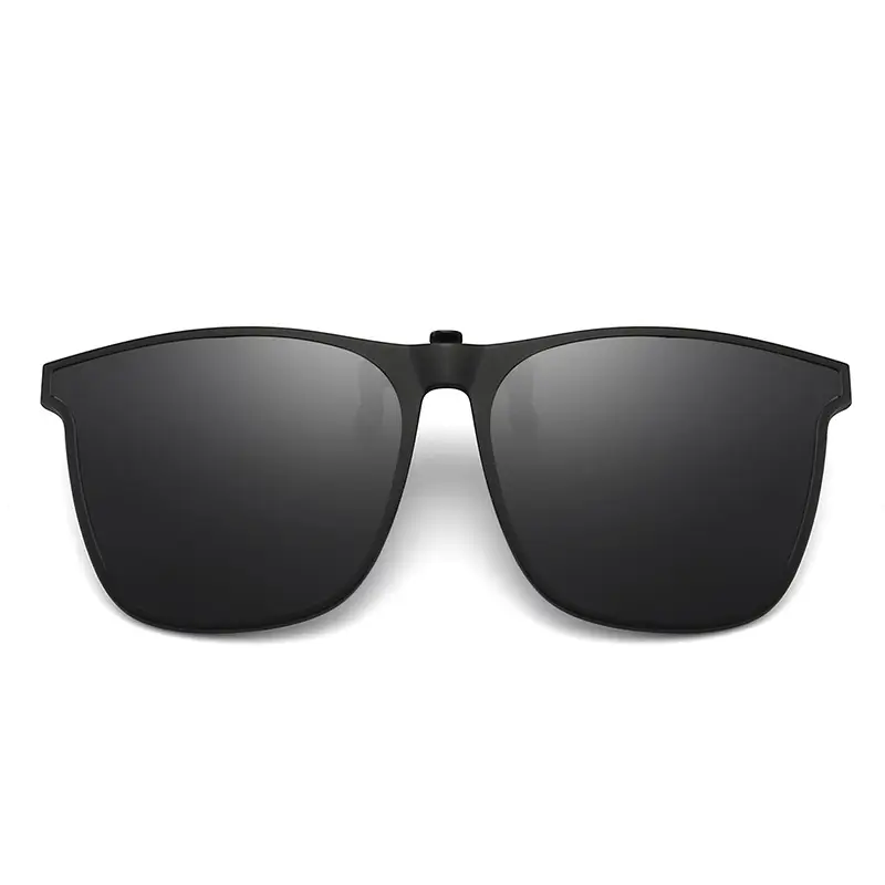 Men UV Sunglasses Black Flip-Up Clamp - Image 9