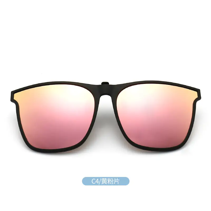 Men UV Sunglasses Black Flip-Up Clamp - Image 4