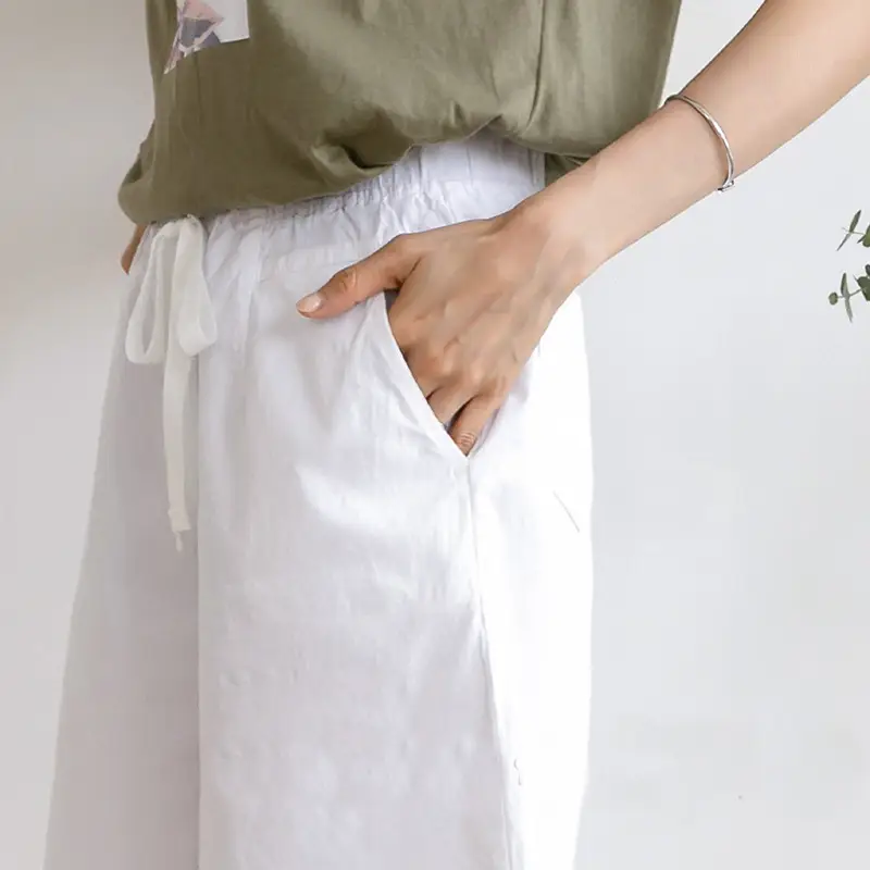 Women's Black Loose Summer Shorts High Waist 100kg
