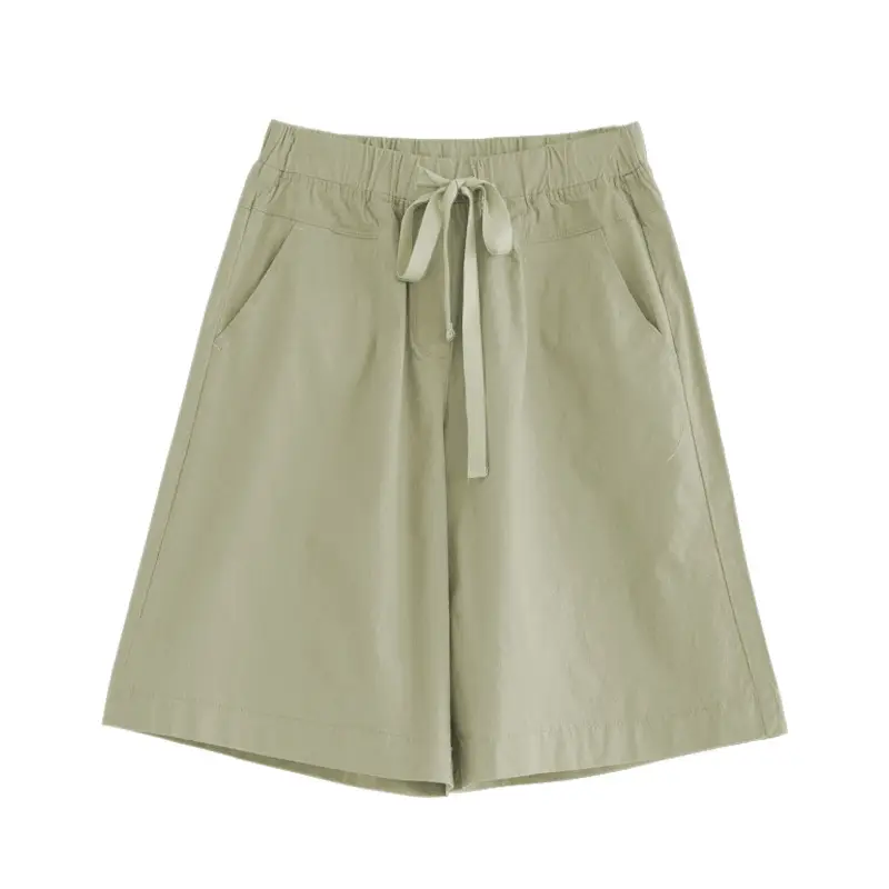 Women's Black Loose Summer Shorts High Waist 100kg