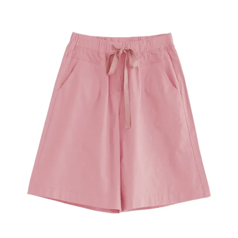 Women's Black Loose Summer Shorts High Waist 100kg