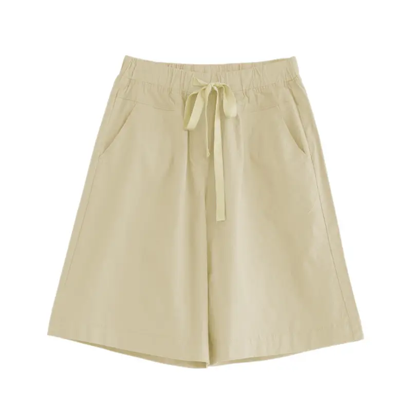 Women's Black Loose Summer Shorts High Waist 100kg