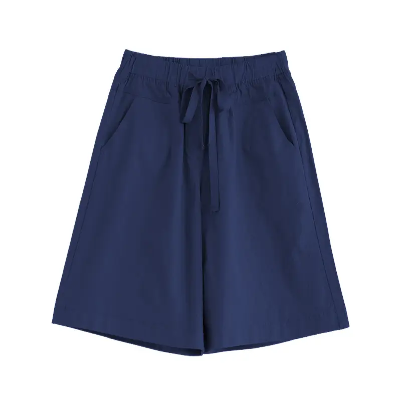 Women's Black Loose Summer Shorts High Waist 100kg