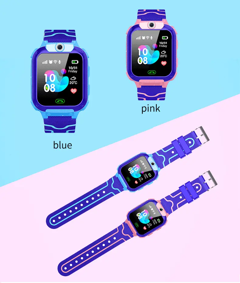Cross-Border Q12 Waterproof Kidsren's Smart Phone Positioning Micro Chat Photo Flashlight Export 5Th Generation Z6 Multi-Language Watch — feature 10