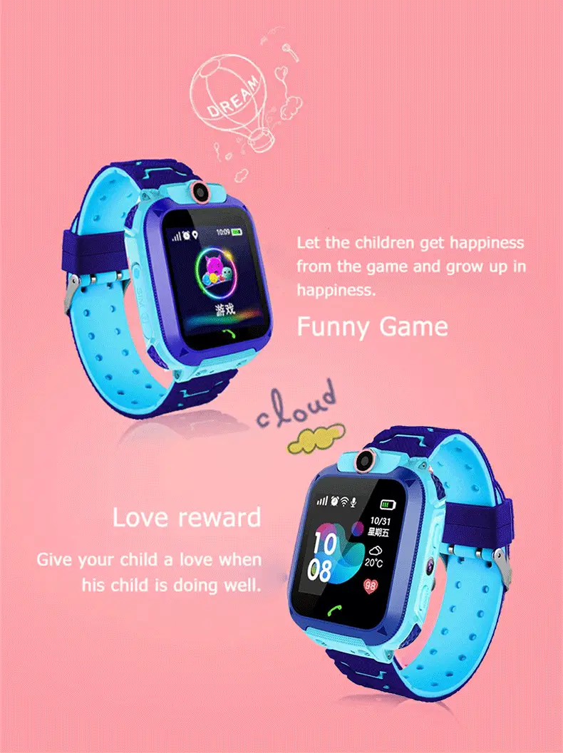 Cross-Border Q12 Waterproof Kidsren's Smart Phone Positioning Micro Chat Photo Flashlight Export 5Th Generation Z6 Multi-Language Watch — feature 6